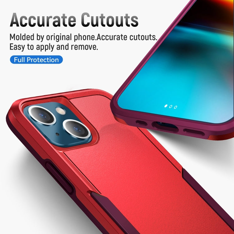 For iPhone 14 Pioneer Armor Heavy Duty Shockproof Phone Case (Red) by buy2fix