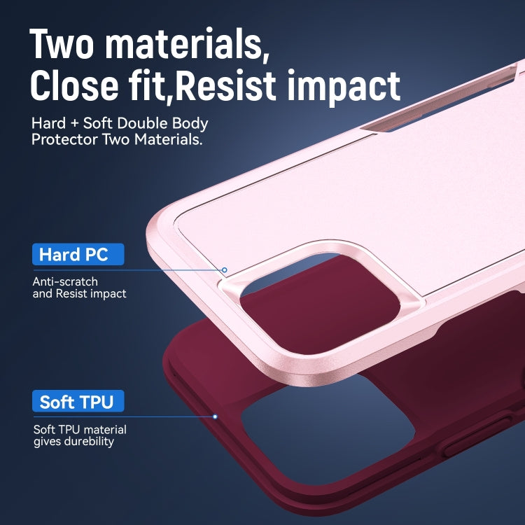 For iPhone 14 Pro Pioneer Armor Heavy Duty Shockproof Phone Case(Pink) by buy2fix