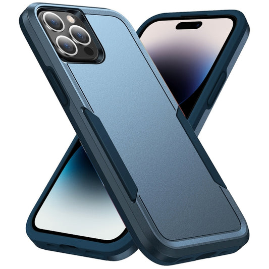 For iPhone 14 Pro Pioneer Armor Heavy Duty Shockproof Phone Case(Blue) by buy2fix