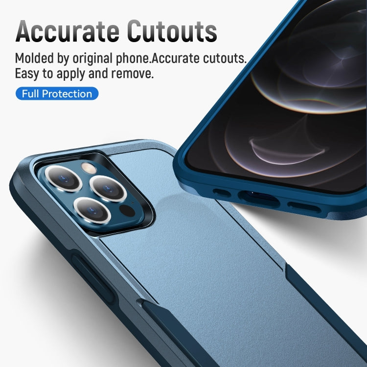For iPhone 14 Pro Pioneer Armor Heavy Duty Shockproof Phone Case(Blue) by buy2fix