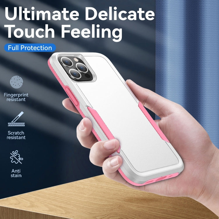 For iPhone 14 Pro Max Pioneer Armor Heavy Duty Shockproof Phone Case (White) by buy2fix