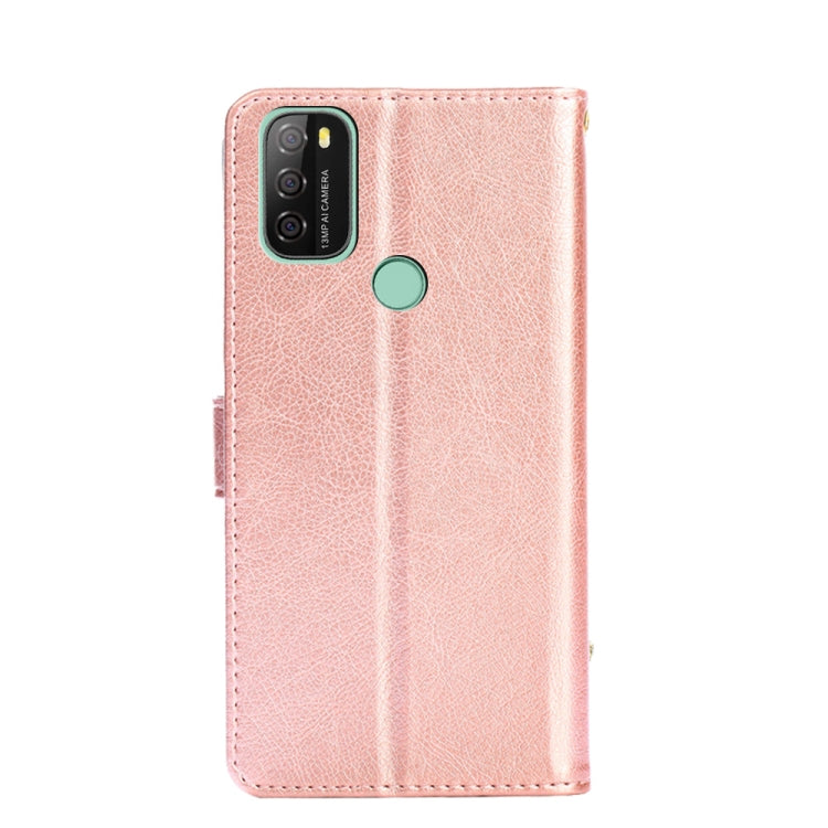 For Blackview A70 Zipper Bag Leather Phone Case(Rose Gold) - More Brand by buy2fix | Online Shopping UK | buy2fix