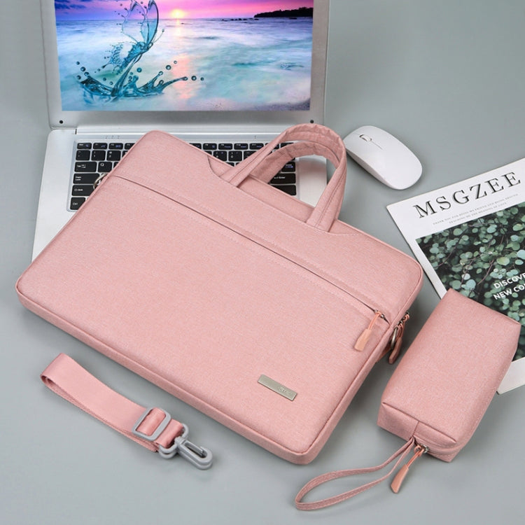 Handbag Laptop Bag Inner Bag with Shoulder Strap/Power Bag, Size:15.6 inch(Pink) by buy2fix