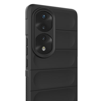 For Honor 70 Pro 5G Magic Shield TPU + Flannel Phone Case(Dark Grey) - Honor Cases by buy2fix | Online Shopping UK | buy2fix