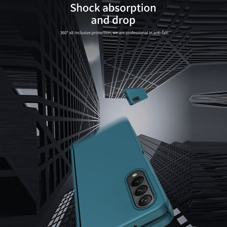 For Samsung Galaxy Z Fold4 Full Body Hinge Phone Case(Black) - Galaxy Phone Cases by buy2fix | Online Shopping UK | buy2fix