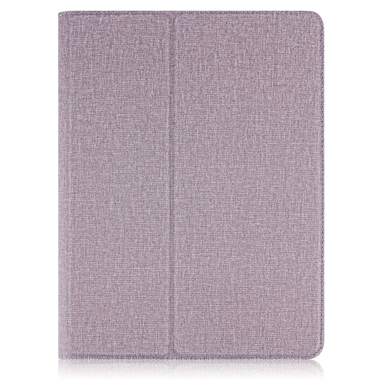 For 10 inch Cloth Texture 360 Rotation Horizontal Flip Universal Tablet PC Leather Case with Pen Slot(Purple) - 10 - 11 inch by buy2fix | Online Shopping UK | buy2fix
