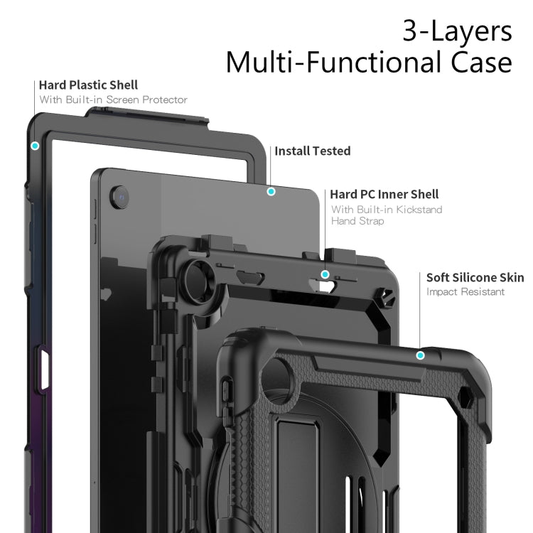 For Lenovo Tab M10 Plus 10.6 3rd Gen 2022 Silicone + PC Tablet Case(Black) - Lenovo by buy2fix | Online Shopping UK | buy2fix