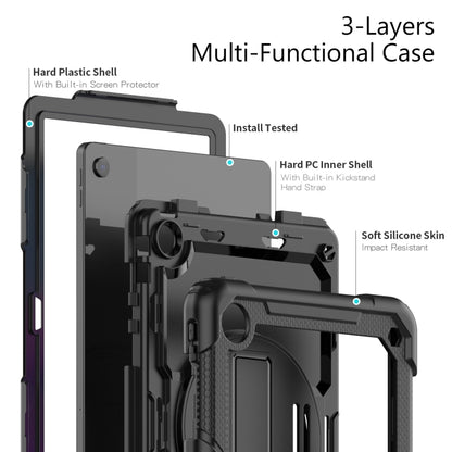 For Lenovo Tab M10 Plus 10.6 3rd Gen 2022 Silicone + PC Tablet Case(Black) - Lenovo by buy2fix | Online Shopping UK | buy2fix