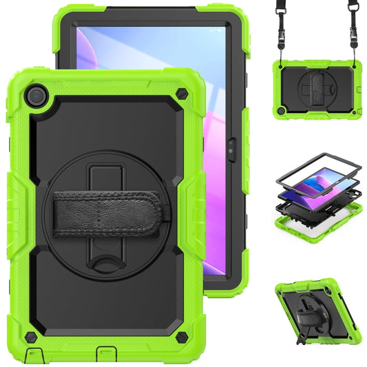 For Lenovo Tab M10 Plus 10.6 3rd Gen 2022 Silicone + PC Tablet Case(Black + Yellow Green) - Lenovo by buy2fix | Online Shopping UK | buy2fix