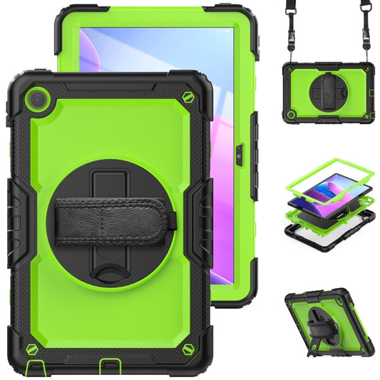 For Lenovo Tab M10 Plus 10.6 3rd Gen 2022 Silicone + PC Tablet Case(Yellow Green + Black) - Lenovo by buy2fix | Online Shopping UK | buy2fix
