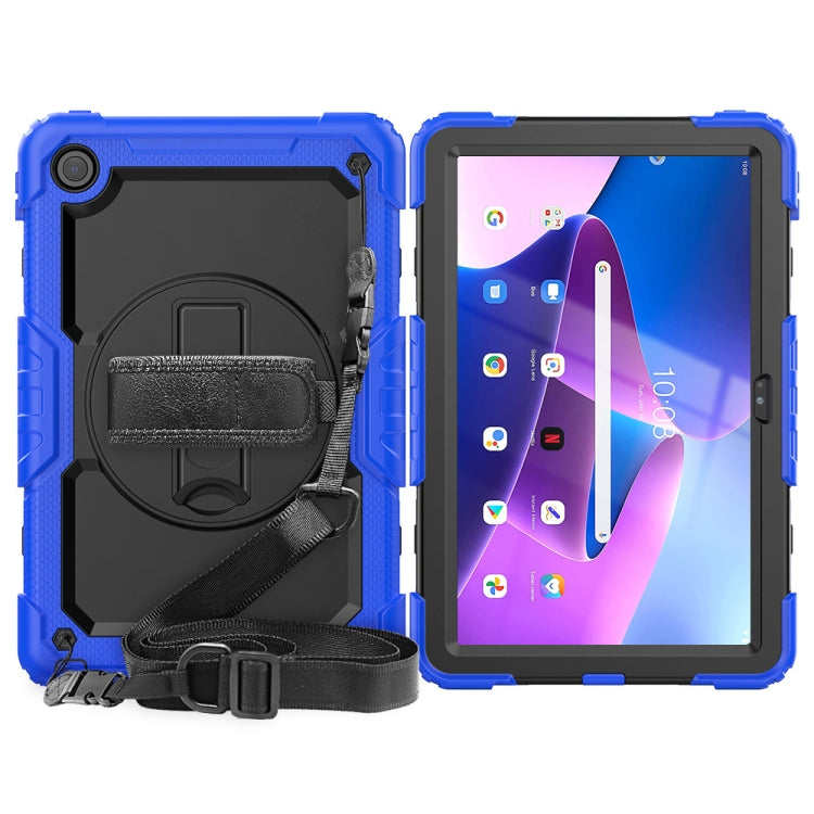 For Lenovo Tab M10 Plus 10.6 3rd Gen 2022 Silicone + PC Tablet Case(Black + Blue) - Lenovo by buy2fix | Online Shopping UK | buy2fix