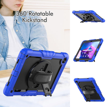 For Lenovo Tab M10 Plus 10.6 3rd Gen 2022 Silicone + PC Tablet Case(Black + Blue) - Lenovo by buy2fix | Online Shopping UK | buy2fix