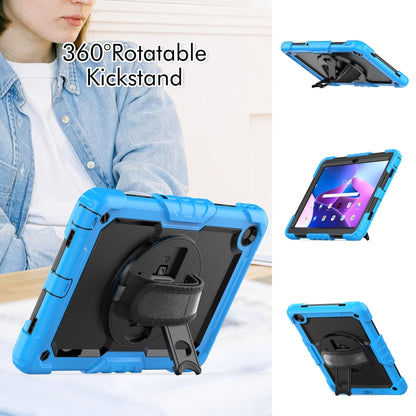 For Lenovo Tab M10 Plus 10.6 3rd Gen 2022 Silicone + PC Tablet Case(Black + Light Blue) - Lenovo by buy2fix | Online Shopping UK | buy2fix