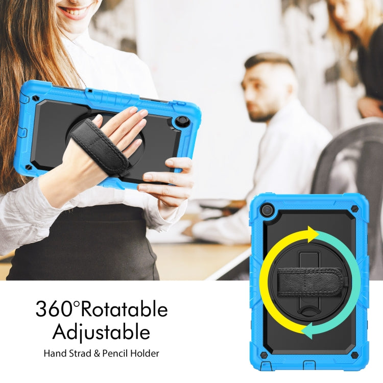 For Lenovo Tab M10 Plus 10.6 3rd Gen 2022 Silicone + PC Tablet Case(Black + Light Blue) - Lenovo by buy2fix | Online Shopping UK | buy2fix