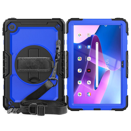 For Lenovo Tab M10 Plus 10.6 3rd Gen 2022 Silicone + PC Tablet Case(Blue + Black) - Lenovo by buy2fix | Online Shopping UK | buy2fix