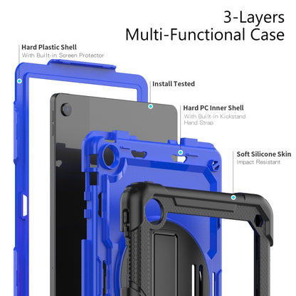 For Lenovo Tab M10 Plus 10.6 3rd Gen 2022 Silicone + PC Tablet Case(Blue + Black) - Lenovo by buy2fix | Online Shopping UK | buy2fix