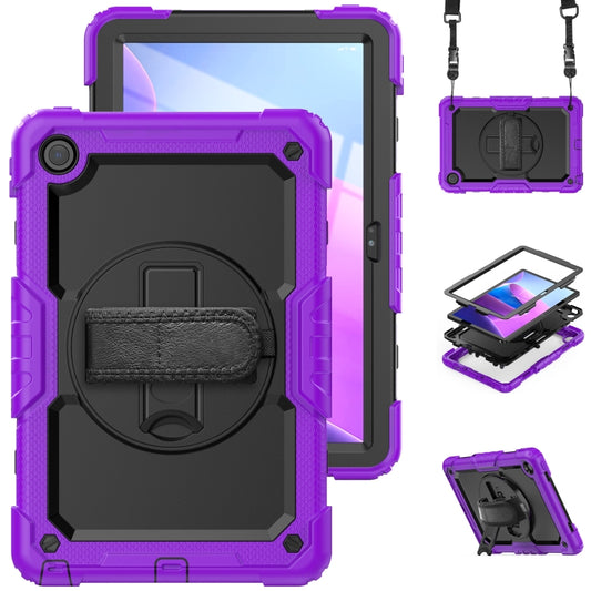 For Lenovo Tab M10 Plus 10.6 3rd Gen 2022 Silicone + PC Tablet Case(Black + Purple) - Lenovo by buy2fix | Online Shopping UK | buy2fix