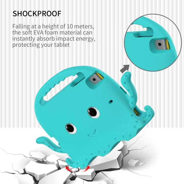 Octopus EVA Shockproof Tablet Case with Screen Film & Shoulder Strap For iPad mini 5 / 4 / 3 / 2 / 1(Glacier Green) - iPad mini (2019) / mini 5 Cases by buy2fix | Online Shopping UK | buy2fix