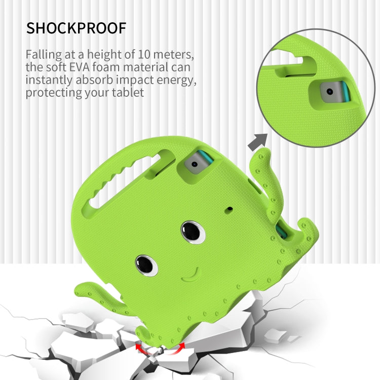 Octopus EVA Shockproof Tablet Case with Screen Film & Shoulder Strap For iPad mini 5 / 4 / 3 / 2 / 1(Grass Green) - iPad mini (2019) / mini 5 Cases by buy2fix | Online Shopping UK | buy2fix