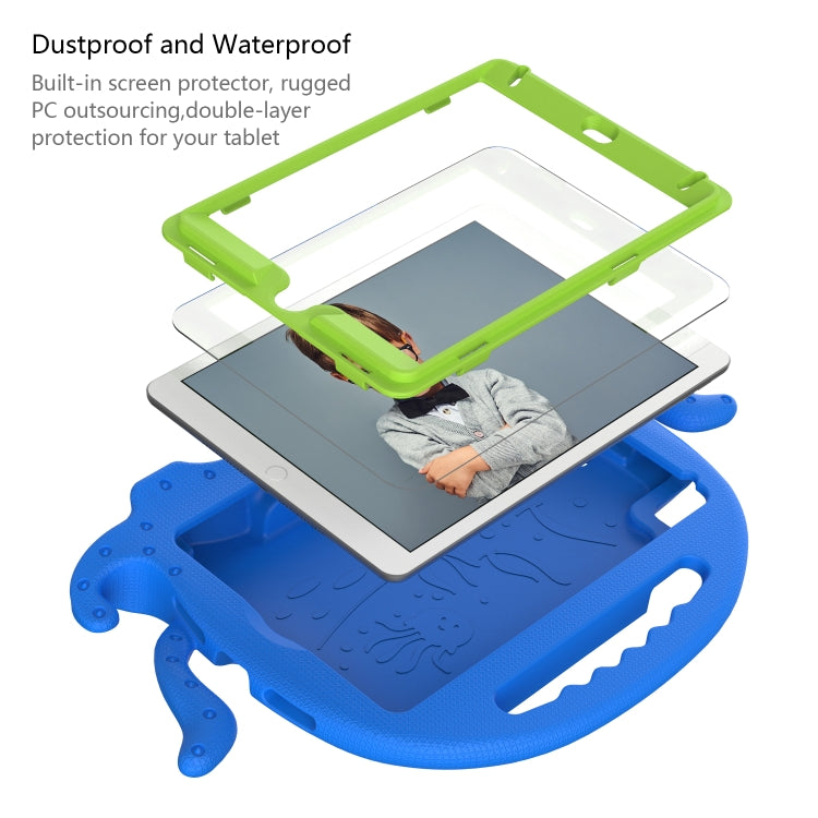 Octopus EVA Shockproof Tablet Case with Screen Film & Shoulder Strap For iPad mini 5 / 4 / 3 / 2 / 1(Blue) - iPad mini (2019) / mini 5 Cases by buy2fix | Online Shopping UK | buy2fix