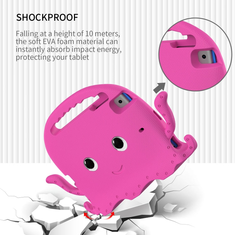 Octopus EVA Shockproof Tablet Case with Screen Film & Shoulder Strap For iPad mini 5 / 4 / 3 / 2 / 1(Rose Red) - iPad mini (2019) / mini 5 Cases by buy2fix | Online Shopping UK | buy2fix