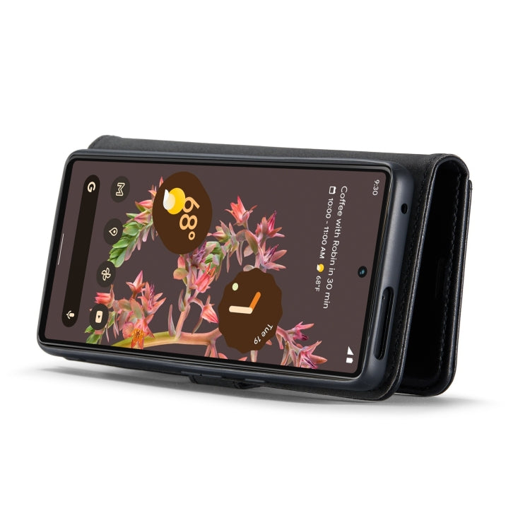 For Google Pixel 7 DG.MING Crazy Horse Texture Detachable Magnetic Leather Phone Case(Black) by DG.MING