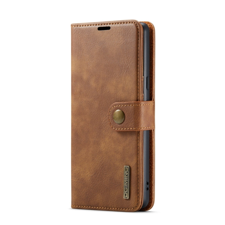 For Google Pixel 7 DG.MING Crazy Horse Texture Detachable Magnetic Leather Phone Case(Brown) by DG.MING