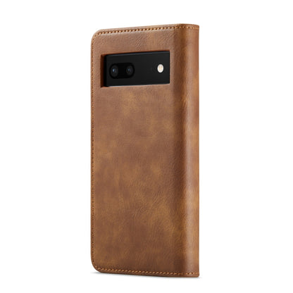 For Google Pixel 7 DG.MING Crazy Horse Texture Detachable Magnetic Leather Phone Case(Brown) by DG.MING