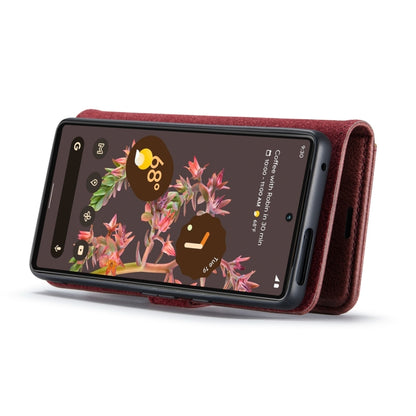 For Google Pixel 7 DG.MING Crazy Horse Texture Detachable Magnetic Leather Phone Case(Red) by DG.MING