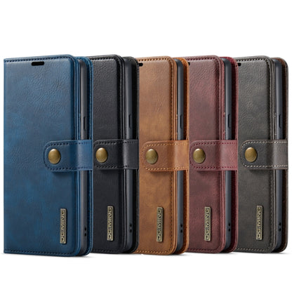 For Google Pixel 7 DG.MING Crazy Horse Texture Detachable Magnetic Leather Phone Case(Blue) by DG.MING