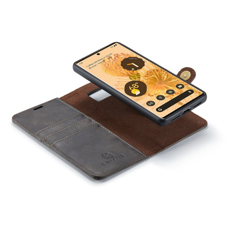 For Google Pixel 7 Pro DG.MING Crazy Horse Texture Detachable Magnetic Leather Phone Case(Grey) by DG.MING