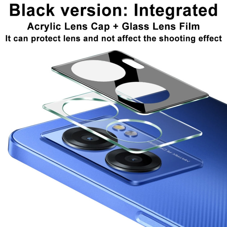 For OPPO Realme Narzo 50 5G imak Integrated Rear Camera Lens Tempered Glass Film with Lens Cap Black Version - For OPPO by imak | Online Shopping UK | buy2fix