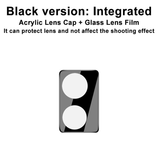 For vivo T1 Pro 5G imak Integrated Rear Camera Lens Tempered Glass Film with Lens Cap Black Version by imak