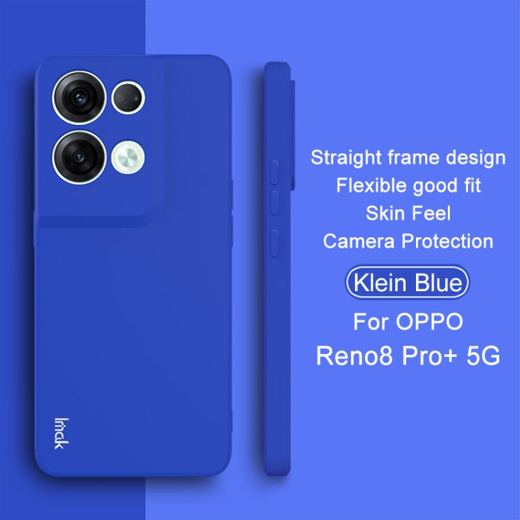 For OPPO Reno8 Pro+ 5G / Reno8 Pro 5G Global IMAK UC-4 Series Straight Edge TPU Soft Protective Case(Klein Blue) - OPPO Cases by imak | Online Shopping UK | buy2fix