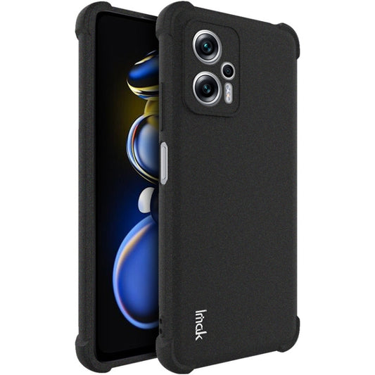 For Xiaomi Redmi Note 11T Pro 5G/Note 11T Pro+ 5G IMAK All-inclusive Shockproof Airbag TPU Case with Screen Protector (Matte Black) - Xiaomi Cases by imak | Online Shopping UK | buy2fix