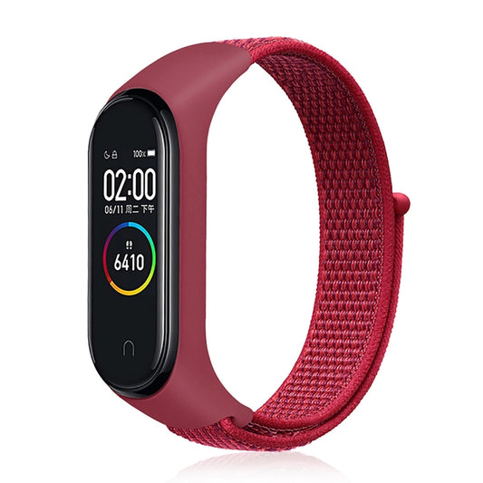 For Xiaomi Mi Band 7 Nylon Weave Watch Band(China Red) - Watch Bands by buy2fix | Online Shopping UK | buy2fix