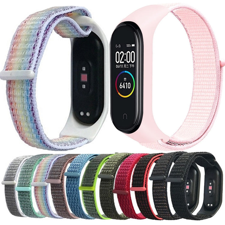 For Xiaomi Mi Band 7 Nylon Weave Watch Band(Official Black) - Watch Bands by buy2fix | Online Shopping UK | buy2fix