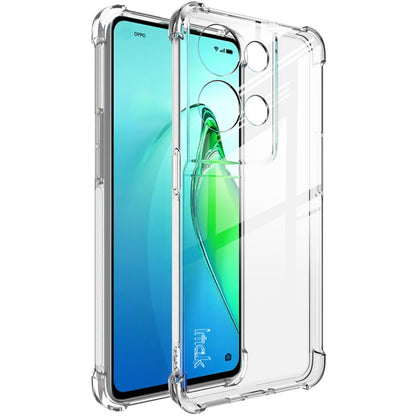 For OPPO Reno8 Pro+ 5G / Reno8 Pro 5G Global IMAK All-inclusive Shockproof Airbag TPU Case with Screen Protector (Transparent) - OPPO Cases by imak | Online Shopping UK | buy2fix