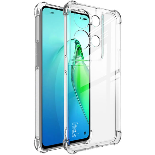 For OPPO Reno8 Pro+ 5G / Reno8 Pro 5G Global IMAK All-inclusive Shockproof Airbag TPU Case with Screen Protector (Transparent)