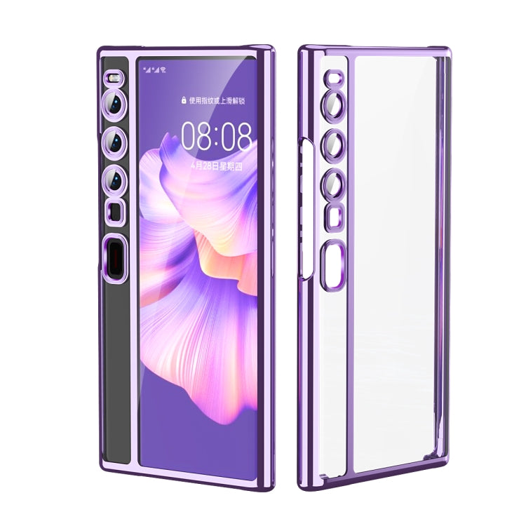 For Huawei Mate Xs 2 TPU Electroplating Full Coverage Protective Phone Case(Purple) - Huawei Cases by buy2fix | Online Shopping UK | buy2fix