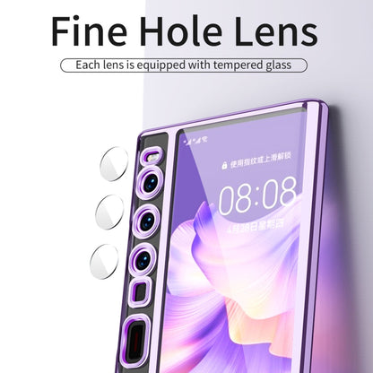 For Huawei Mate Xs 2 TPU Electroplating Full Coverage Protective Phone Case(Transparent) - Huawei Cases by buy2fix | Online Shopping UK | buy2fix
