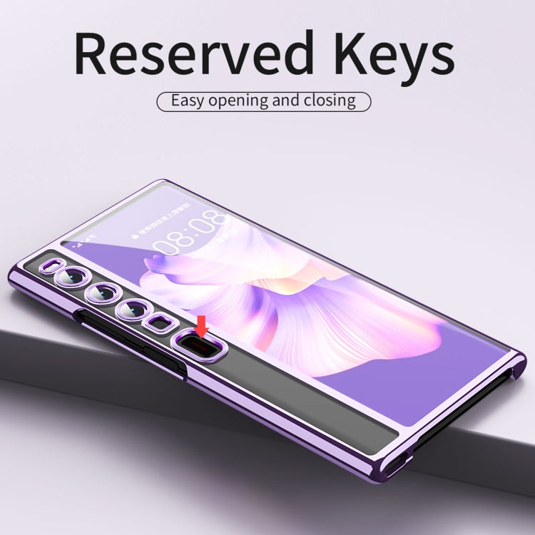 For Huawei Mate Xs 2 TPU Electroplating Full Coverage Protective Phone Case(Transparent) - Huawei Cases by buy2fix | Online Shopping UK | buy2fix