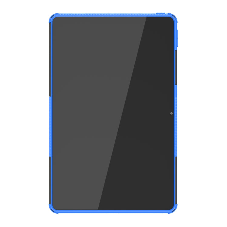 For Lenovo Tab M10 Plus 10.6 3rd Gen 2022 Tire Texture TPU+PC Shockproof Case with Holder(Blue) - Lenovo by buy2fix | Online Shopping UK | buy2fix