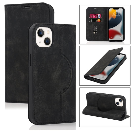 For iPhone 13 Wireless Charging Magsafe Leather Phone Case(Black) by buy2fix