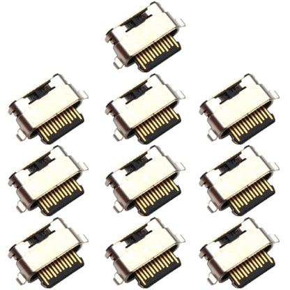 For Samsung Galaxy A03s 10pcs Charging Port Connector - Tail Connector by buy2fix | Online Shopping UK | buy2fix