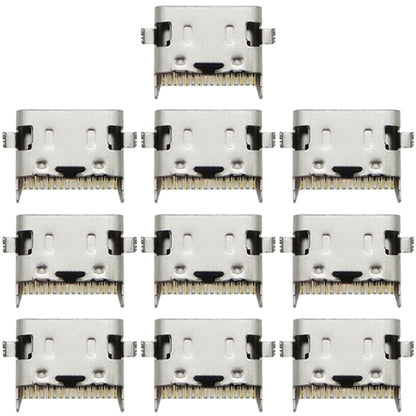 For Samsung Galaxy A21 10pcs Charging Port Connector - Tail Connector by buy2fix | Online Shopping UK | buy2fix