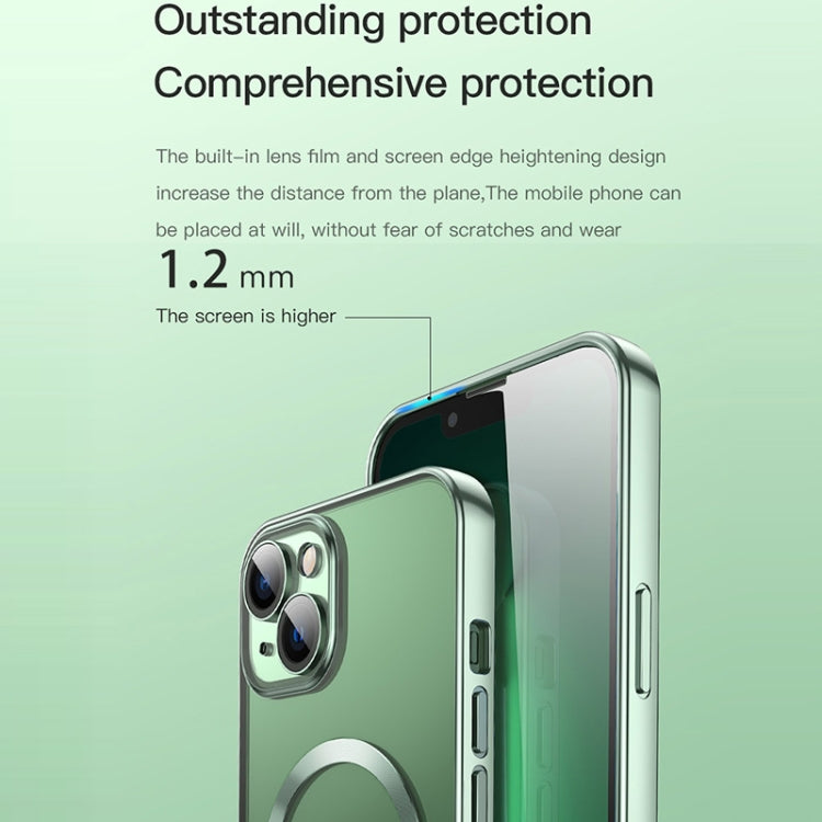 For iPhone 13 TOTUDESIGN AA-187 Soft Series MagSafe Magnetic Phone Case(Green) - iPhone 13 Cases by TOTUDESIGN | Online Shopping UK | buy2fix