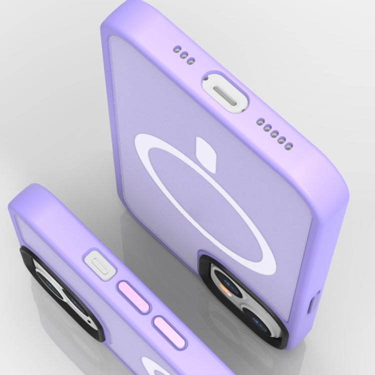 For iPhone 14 Pro Max Magsafe Magnetic Phone Case (Light Purple) - iPhone 14 Pro Max Cases by buy2fix | Online Shopping UK | buy2fix