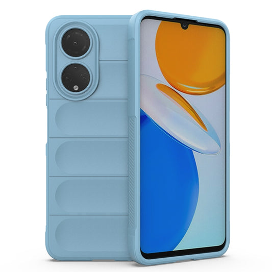 For Honor X7/Play 30 Plus Magic Shield TPU + Flannel Phone Case(Light Blue) - Honor Cases by buy2fix | Online Shopping UK | buy2fix