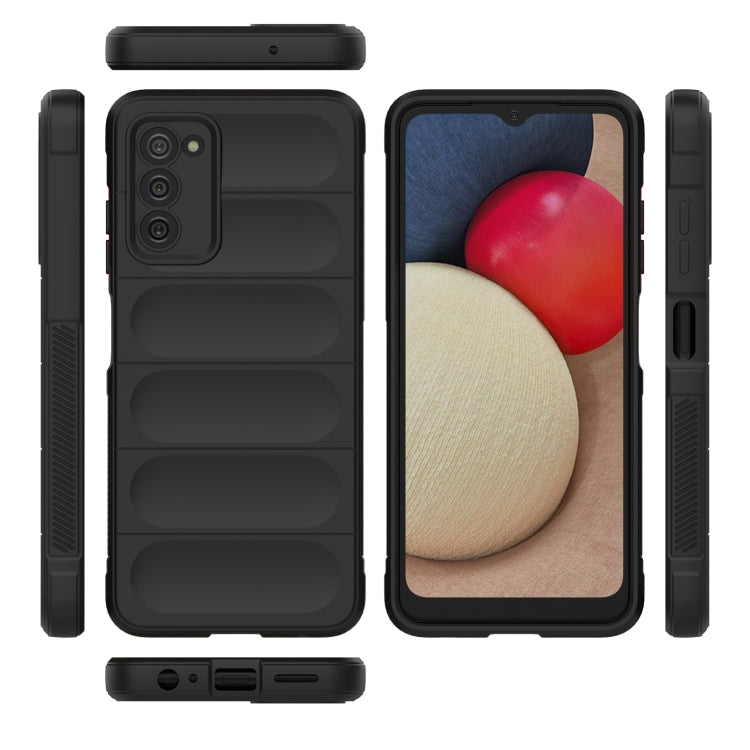 For Samsung Galaxy A03S North US Version 165.8mm Magic Shield TPU + Flannel Phone Case(Red) by buy2fix